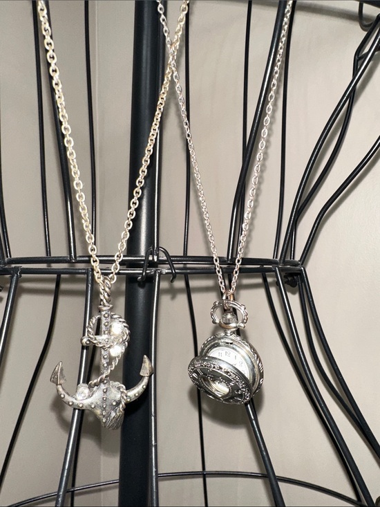 American Eagle Outfitters Jewelry - American Eagle Anchor and Pocket Watch Pendant Necklaces